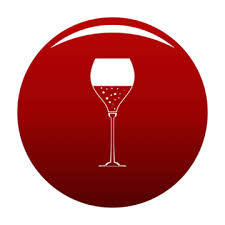 A Wine Glass Logo Icon Red Cup Wine
