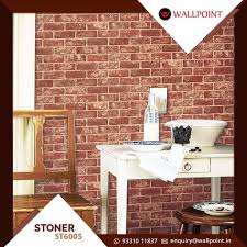 Red Colour Brick Wall Coverings Wall