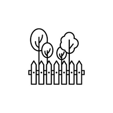 Garden Fence Vector Art Icons And