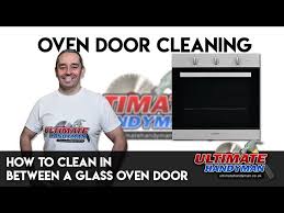 To Clean In Between A Glass Oven Door