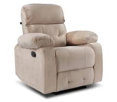 1 Seater Manual Recliner Chair Beige