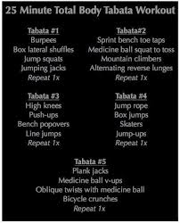 Tabata Workouts Weekend Workout