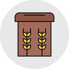 Grain Elevator Vector Art Icons And