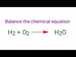 H2 O2 H2o Balance The Chemical Equation