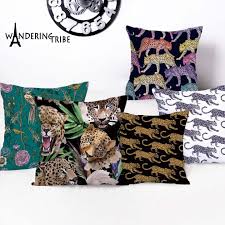 Design Animal Cushion Cover Jaguar Home