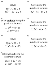 Quadratics Insert Clever Math Pun Here