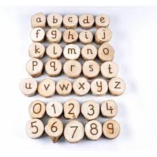 Handcrafted Wooden Letters And Numbers