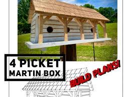 Purple Martin Box Plans Birdhouse Plans