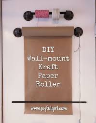 Diy Wall Mount Kraft Paper Roller Made