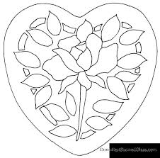 Heart With Rose Stained Glass Stepping