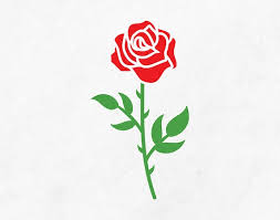 Rose Svg Rose Clipart Rose Cut File