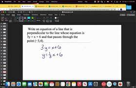Solved Write An Equation Of A Line