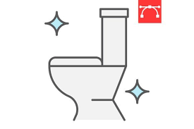 Toilet Color Line Icon Graphic By Fox