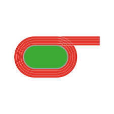 Running Track Field Icon Red Racing