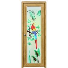 Multicolor Decorative Door Glass At