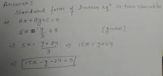 8 As Linear Equation In 2 Variables In