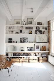 White Wall Bookshelf Pictures Photos