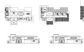 Beach House Design Cad Drawing