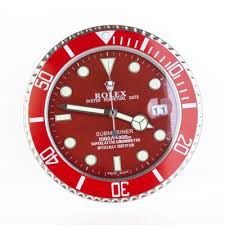 Perpetual Submariner Red Wall Clock