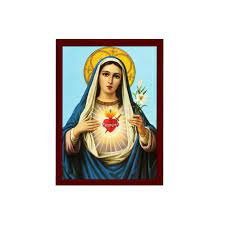 Virgin Mary Icon Sacred Blessed Heart