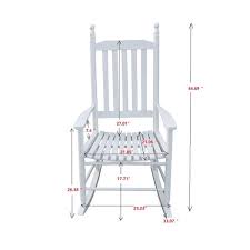 White Wood Outdoor Rocking Chair St707b