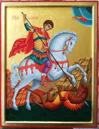 The Dragon Hand Painted Orthodox Icon