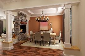 Double Sided Fireplace In A Renewed