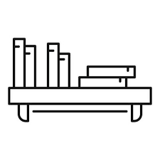 Book Shelf Icon Vector Art Icons And