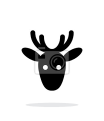 Deer Icon On White Background