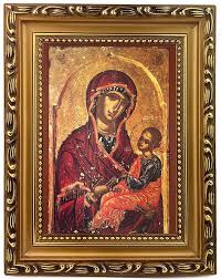 Of Tikhvin Wooden Frame Orthodox Icon