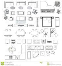 Icons Set Of Interior Stock Vector
