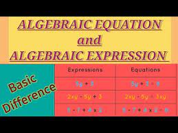 Difference Between Algebraic Expression