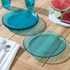 Los Cabos Glass Dinner Plates Set Of 4
