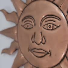 Sun Wall Art Sun Artwork Copper Sun