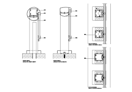 Glass Cad Structure Details Dwg File