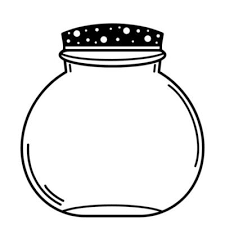 Oval Glass Jar With A Lid Empty Flask