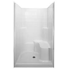 Alcove 3 Piece Shower Kit In White