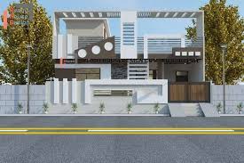 Single Floor House Front Design Indian