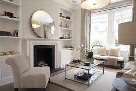 Mirror Over Fireplace Contemporary