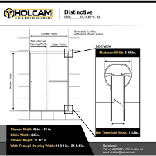 Holcam Distinctive 48 In W X 70 5 In H Semi Frameless Sliding Shower Door In Oil Rubbed Bronze