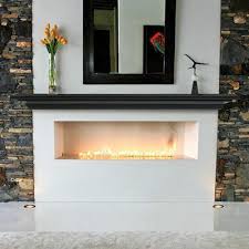 Fireplace Mantel Shelf With Black Or