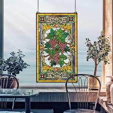 Vine Stained Glass Window Panel Hd713