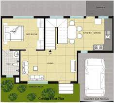40x40 Duplex House Design 1600sqft