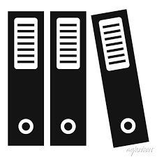 File Folders Icon Simple Ilration