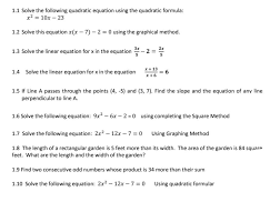 Following Quadratic Equation