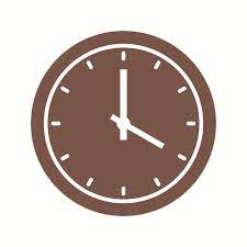 Glyph Clipart Vector Beautiful Clock