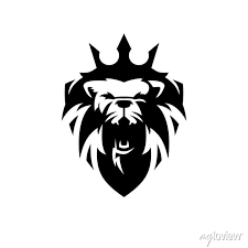 Lion King Shield Logo Vector Icon