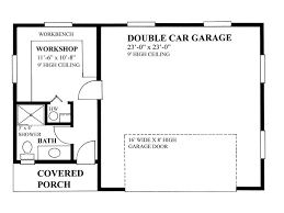 2 Car Garage Plans Two Car Garage