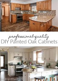 Diy Painted Oak Kitchen Cabinets Makeover