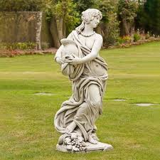 Roman Goddess Gladiator Stone Garden Statue